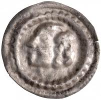 1180-1240. Bracteata Ag III. Béla - IV. Béla (0,32g) T:2 /  Hungary 1180-1240. Bracteata Ag Bela III/IV (0,32g) C:XF Huszár: 192., Unger I.: 122.