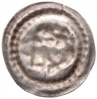 1180-1240. Bracteata Ag "III. Béla - IV. Béla" (0,32g) T:2 / 
Hungary 1180-1240. Bracteat...