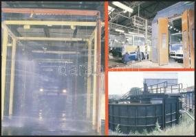 3 db MODERN megíratlan magyar autóbuszos motívumlap, BKV Récsei garázs, belsők / 3 MODERN unused Hun...