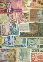 Vegyes bankjegytétel 81db egész világ régi és sok új benne jobbak T:I(többsége) II,III(kevés)