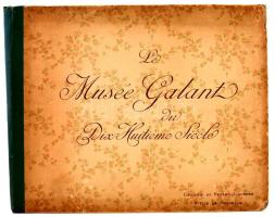 Le Musée Galant du Dix Huitieme Siecle. Paris, é.n., G. Charpentier-E. Fasquelle. Kiadói félvászon kötés, kopottas borítóval, sérült kötéssel, de egyébként jó állapotban, egészoldalas illusztrációkkal, köztük számos erotikus illusztrációval.