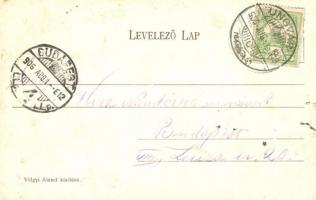 Ungvár, Uzhorod; vár. Völgyi József kiadása / castle