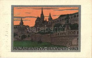 1913 Budapest I. Halászbástya, Magyar Földrajzi Intézet Rt. Budapest sorozat 2. sz.