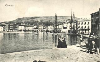 Cres, Cherso; kikötő. Vittorio Stein / port