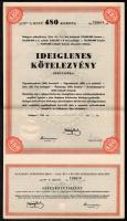 1946. "Ideiglenes kötelezvény a Budapest Székesfőváros 1914. évi 4 1/2%-os kölcsönről" (12...