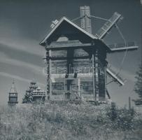Orosz, magyar és görög szélmalom, 2 db vintage feliratozott fotó és 1 db másolat, 15x10 cm és 24x18 cm között