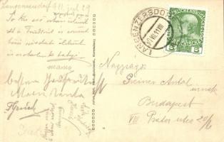 Langenzersdorf, Friedl's Cafe-Restauration an den Mühlen / restaurant. Julis Karl Phot-Anstalt