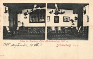 Schneeberg, Entrée im Eisenbahn-Hotel Hochschneeberg / railway hotel interior. C. Ledermann Jr.