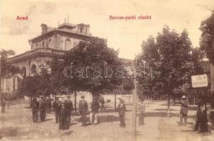 Arad, Baross park, Kioszk, W. L. 507. / park, kiosk