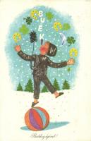 18 db MODERN új évi és karácsonyi üdvözlőlap / 18 MODERN New Year and Christmas greeting cards