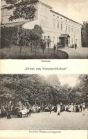 Konstantinovy Lázne, Konstantinsbad; Kurhaus, Restaurationsgarten / spa, restaurant garden