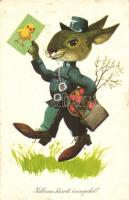 31 db MODERN fekete-fehér húsvéti üdvözlőlap, főként fekete-fehér, néhány másodpéldány / 31 MODERN E...