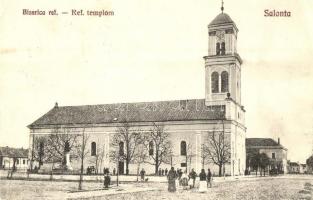 Nagyszalonta, Salonta; Református templom, kiadja Döme Károly / Calvinist church (EK)