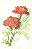 14 db MODERN virágos motívumlap, néhány másodpédánnyal / 14 MODERN flower motive cards, some duplica...