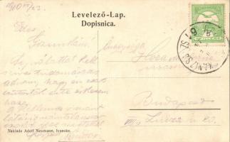 Ivanska, utcakép üzlettel. Adolf Neumann kiadása / street view with shop