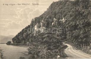 Vágsziklás, Szkalka-Benedek; Vág völgye, apátsági romok / valley, abbey ruins (EK)