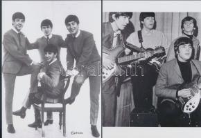 1965 Beatles együttes, Fekete György (1904-1990) budapesti fényképész hagyatékában fellelt 3 db repró negatív modern nagyítása, 18x13 cm