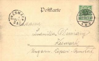 Racibórz, Ratibor; Oderpartie / river bank with bridge