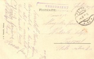 Ptuj, Pettau; panorama view with river