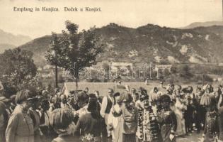 Konjic, Empfang, Erinnerung an den Kaiserbesuch / Docek / reception of Franz Joseph
