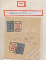 Gary Ryan magyar városi okmánybélyeg gyűjteménye, kb 2.000 különféle városi okmánybélyeg 7 albumban,...