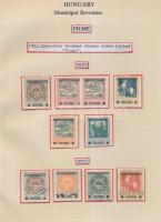 Gary Ryan magyar városi okmánybélyeg gyűjteménye, kb 2.000 különféle városi okmánybélyeg 7 albumban,...