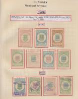 Gary Ryan magyar városi okmánybélyeg gyűjteménye, kb 2.000 különféle városi okmánybélyeg 7 albumban,...