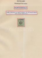 Gary Ryan magyar városi okmánybélyeg gyűjteménye, kb 2.000 különféle városi okmánybélyeg 7 albumban,...