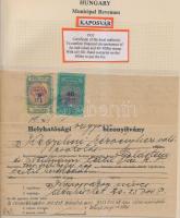 Gary Ryan magyar városi okmánybélyeg gyűjteménye, kb 2.000 különféle városi okmánybélyeg 7 albumban,...