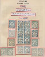 Gary Ryan magyar városi okmánybélyeg gyűjteménye, kb 2.000 különféle városi okmánybélyeg 7 albumban,...