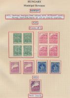 Gary Ryan magyar városi okmánybélyeg gyűjteménye, kb 2.000 különféle városi okmánybélyeg 7 albumban,...