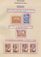 Gary Ryan magyar városi okmánybélyeg gyűjteménye, kb 2.000 különféle városi okmánybélyeg 7 albumban,...