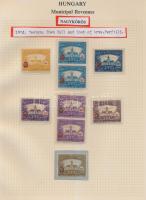 Gary Ryan magyar városi okmánybélyeg gyűjteménye, kb 2.000 különféle városi okmánybélyeg 7 albumban,...