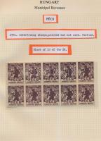 Gary Ryan magyar városi okmánybélyeg gyűjteménye, kb 2.000 különféle városi okmánybélyeg 7 albumban,...