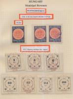 Gary Ryan magyar városi okmánybélyeg gyűjteménye, kb 2.000 különféle városi okmánybélyeg 7 albumban,...