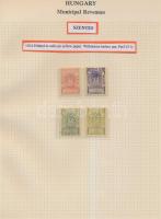 Gary Ryan magyar városi okmánybélyeg gyűjteménye, kb 2.000 különféle városi okmánybélyeg 7 albumban,...