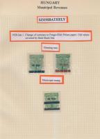 Gary Ryan magyar városi okmánybélyeg gyűjteménye, kb 2.000 különféle városi okmánybélyeg 7 albumban,...
