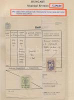 Gary Ryan magyar városi okmánybélyeg gyűjteménye, kb 2.000 különféle városi okmánybélyeg 7 albumban,...