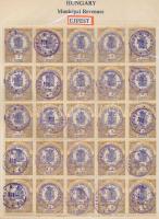 Gary Ryan magyar városi okmánybélyeg gyűjteménye, kb 2.000 különféle városi okmánybélyeg 7 albumban,...