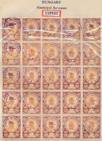 Gary Ryan magyar városi okmánybélyeg gyűjteménye, kb 2.000 különféle városi okmánybélyeg 7 albumban,...