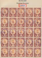 Gary Ryan magyar városi okmánybélyeg gyűjteménye, kb 2.000 különféle városi okmánybélyeg 7 albumban,...