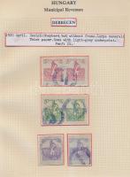 Gary Ryan magyar városi okmánybélyeg gyűjteménye, kb 2.000 különféle városi okmánybélyeg 7 albumban,...