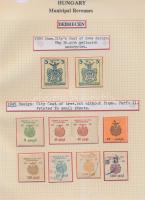 Gary Ryan magyar városi okmánybélyeg gyűjteménye, kb 2.000 különféle városi okmánybélyeg 7 albumban,...