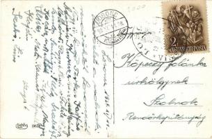 Losonc, Lucenec; Ruhagyár, Losonci Hitelbank, üzletek, Lichtig 19634. / clothing factory, bank, shop...