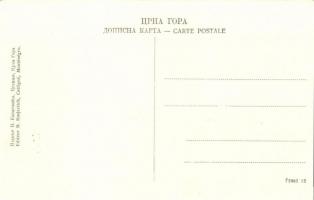 Cetinje, Cettigne; Return from the church, Queen Milena Vukotic and the princesses with the wounded ...