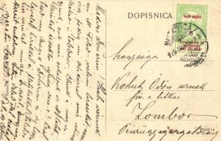 Szávaszentdemeter, Mitrovica; utcakép templommal. L. Tobalovic kiadása / street view with church