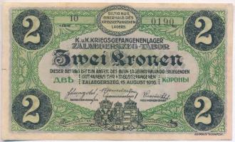 Zalaegerszeg / hadifogolytábor 1916. augusztus 15. 2K arab sorozat- és sorszámmal  T:III