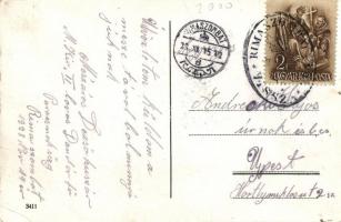 1938 Rimaszombat, Rimavska Sobota; utca, Póczos és Brünner üzletei, Bata / street, shops, 'Rima...