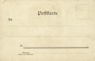 Anti-Semitic postcard, pigs, Judaica, Edgar Schmidt Dresden-Budapest. S. No. 141. litho