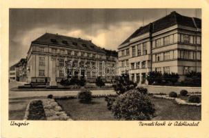 Ungvár, Uzhorod; Nemzeti Bank, Adóhivatal / National Bank, Tax Office (EK)